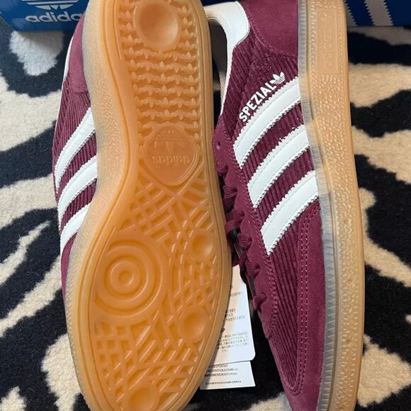NWT Adidas Handball Spezial W Sneakers Corduroy Shadow Red Size Women’s 7 - Picture 4 of 11
